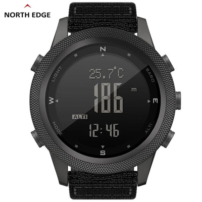 Conquer Every Terrain: NORTH EDGE APACHE-46 Men's Digital Watch with Altitude, Weather, and Direction Indicators